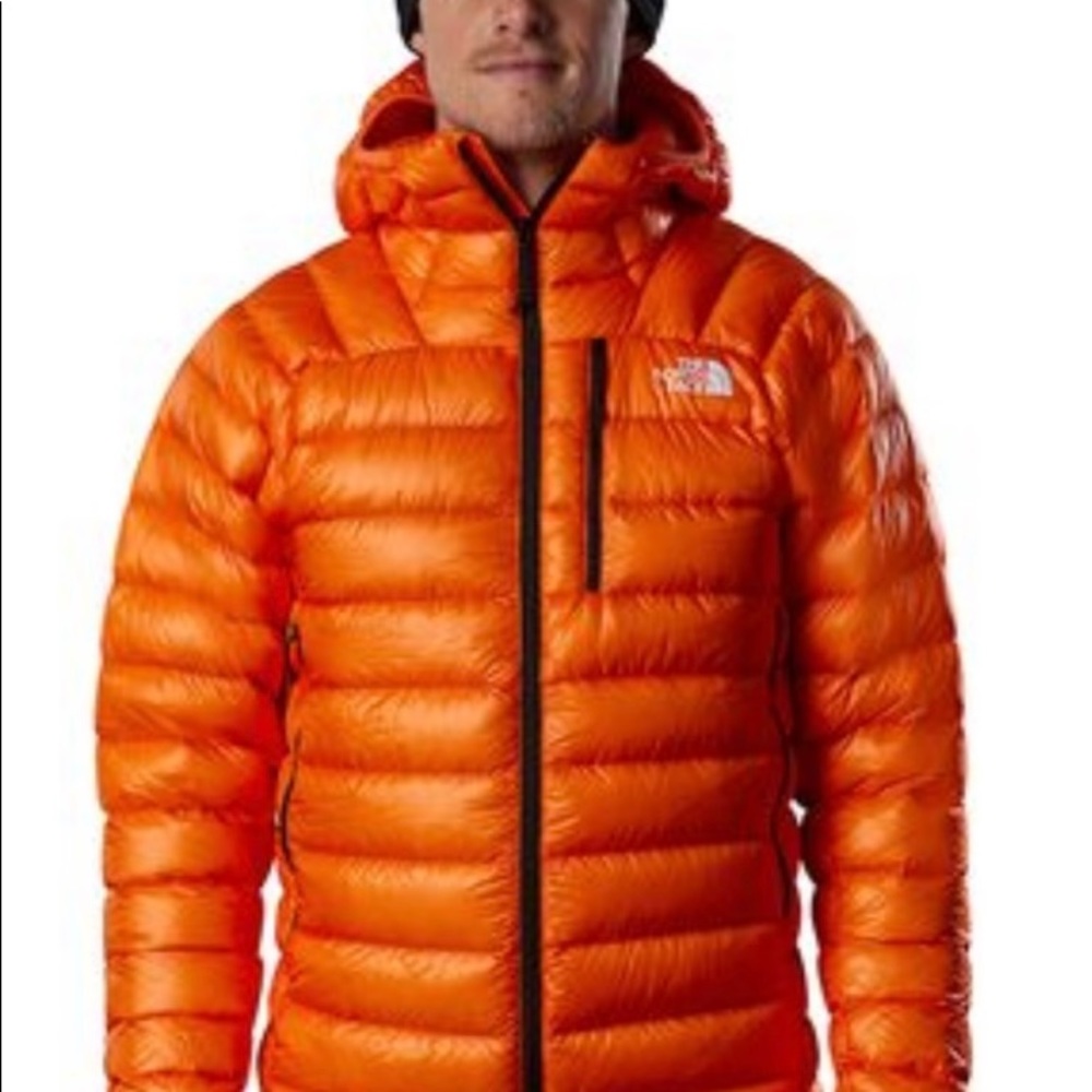 Summit Down Hooded Jacket - Mens X-Large - Color : Red Orange
